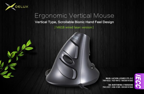 DELUX VERTICAL MOUSE Wireless Edition m618GX - Image 10