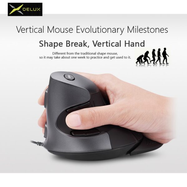 DELUX VERTICAL MOUSE Wireless Edition m618GX - Image 4