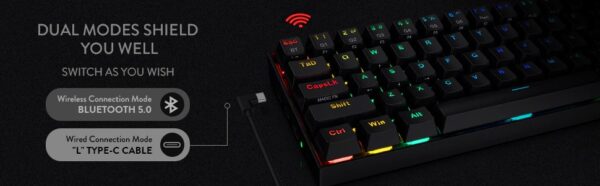 REDRAGON DRACONIC WIRED RGB KEYBOARD K530RGB