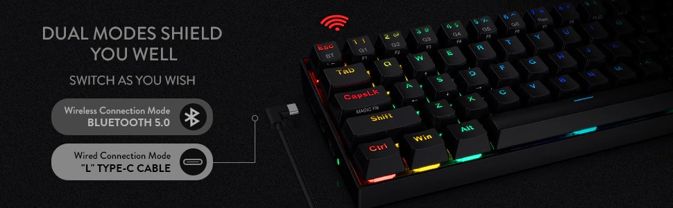 REDRAGON DRACONIC WIRED RGB KEYBOARD K530RGB | IECComputers