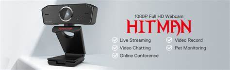 REDRAGON WEBCAM HITMAN WITH BUILT-IN DUAL MICROPHONE Photo