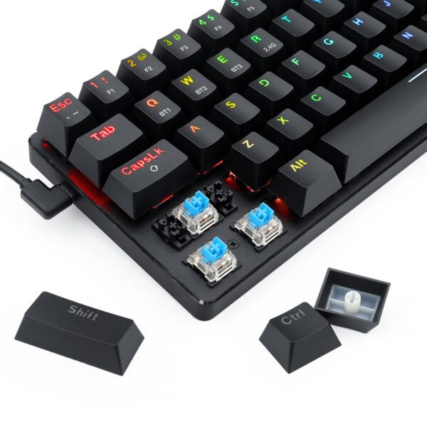 REDDRAGON ANUBIAS COMPACT SLIM WIRELESS GAMING KB WHITE - Image 4