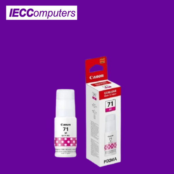 CANON HIGH PAGE YIELD INK BOTTLE MAGENTA GI-71 70ML