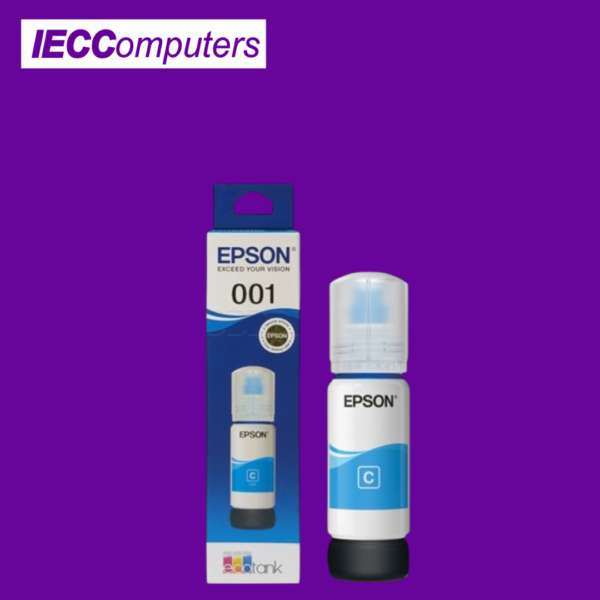 EPSON 001 PIGMENT CYAN INK BOTTLE 70ML