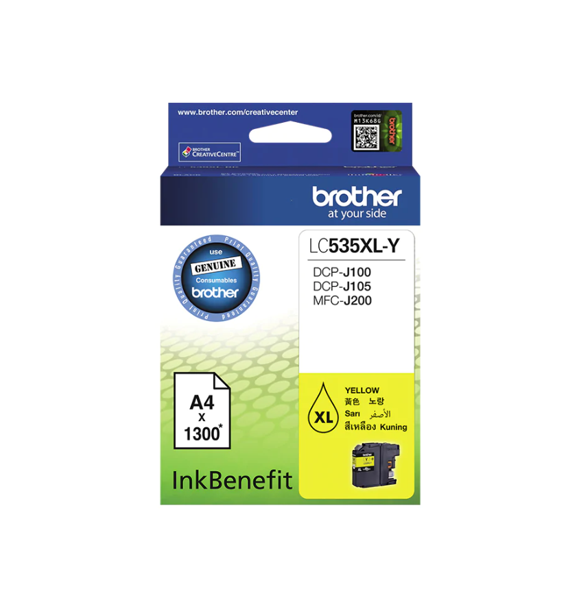 BROTHER LC535XL-Y INK CARTRIDGE Photo