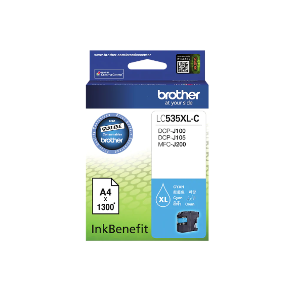 BROTHER LC535XL-C INK CARTRIDGE Photo