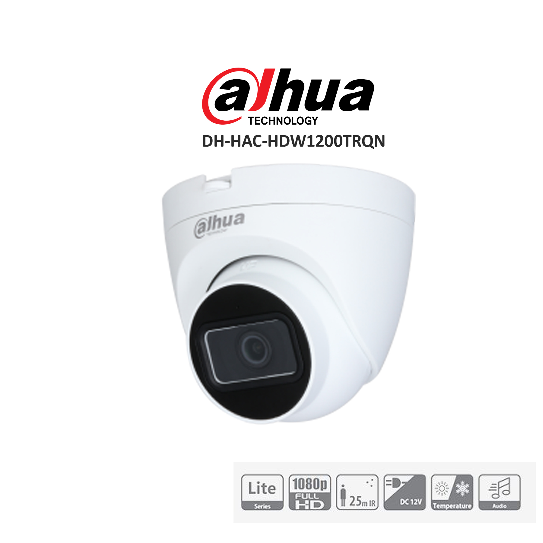 DAHUA HAC-HDW1200TRQ(-A) 2MP HDCVI Quick-to-install IR Eyeball Camera Photo