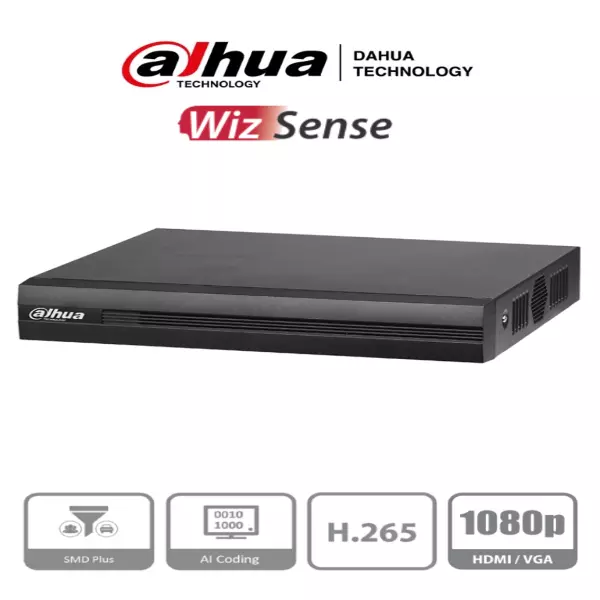 DAHUA XVR1B16-I 16 Channels Penta-brid 1080N/720P Compact 1U 1HDD WizSense Digital Video Recorder Photo