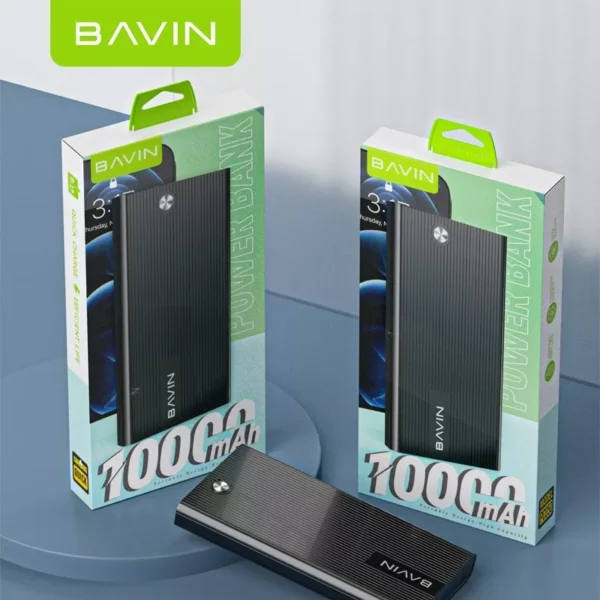 BAVIN 10,000MAH 2.1A SLIM AND FAST CHARGING POWERBANK PC050 - Image 5