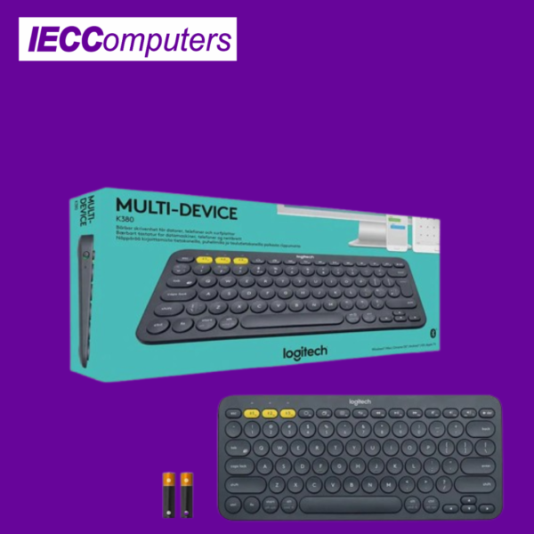 LOGITECH K380 PORTABLE TYPING KEYBOARD (BLACK)