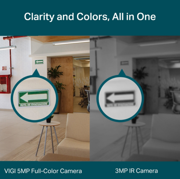 VIGI C450(2.8mm) 5MP FULL COLOR - TURRET - Image 4