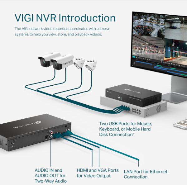 VIGI NVR1008H 2WAY AUDIO - Image 4