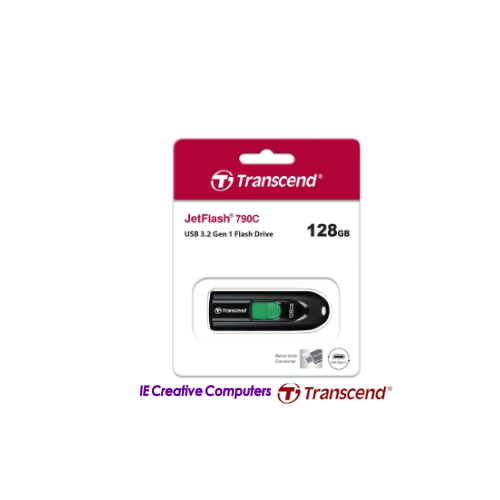 TRANSCEND JETFLASH 790C | USB 3.2 GEN 1 FLASH DRIVE | 128GB Photo