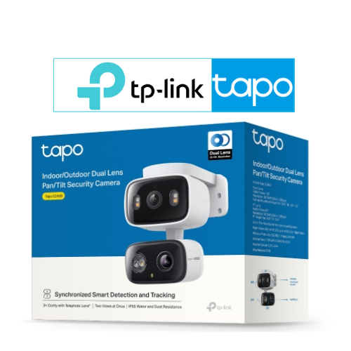 Tapo C246D 2K 3MP Indoor/Outdoor Dual Lens Pan/Tilt Security Camera - Image 2
